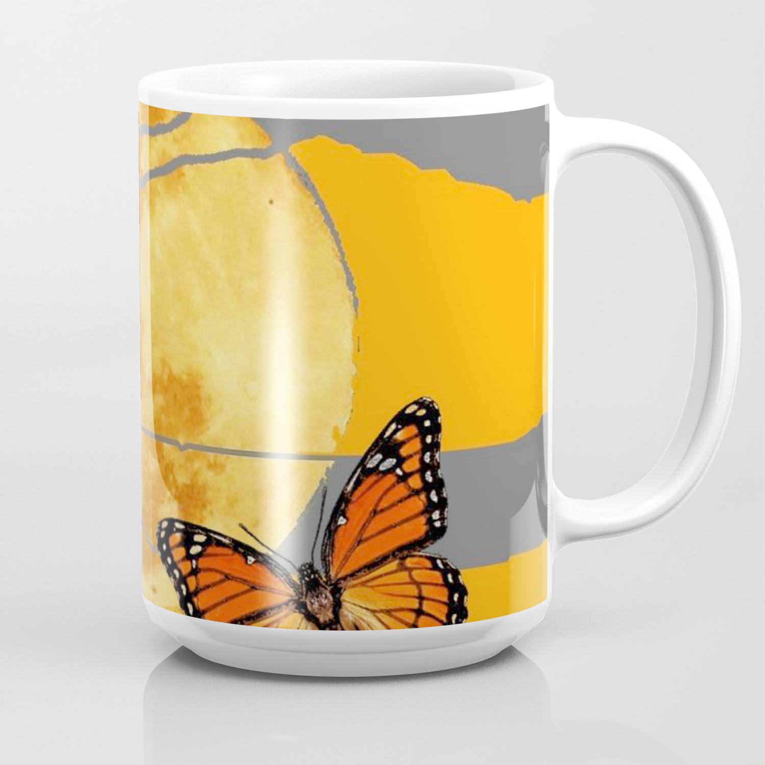 Moon Monarch Butterflies Desert Sky Abstract Art Coffee Mug By Sharlesart Society6