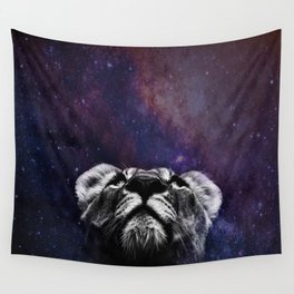 Galaxy Lion Wall Tapestry