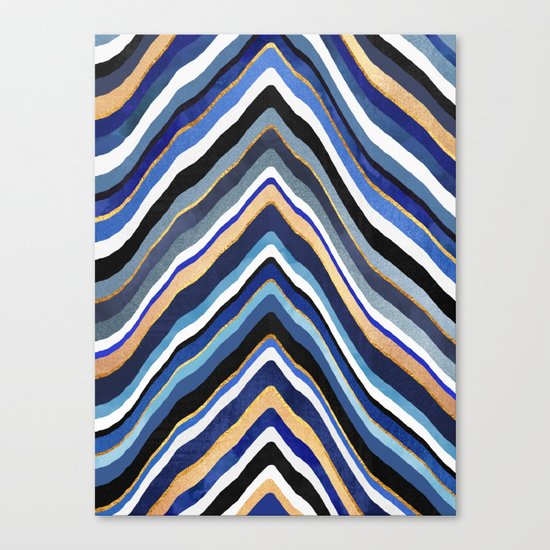 Blue Slice Canvas Print