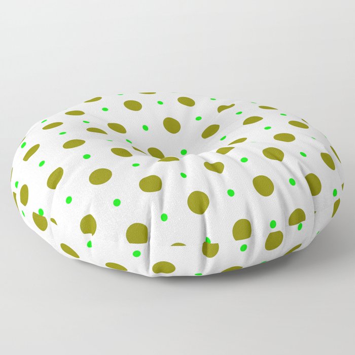 new polka dot 88 green Floor Pillow