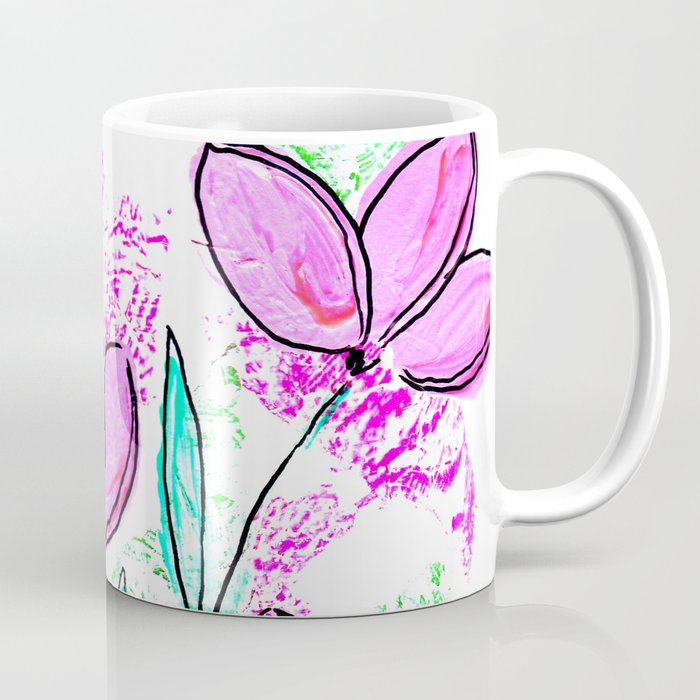 Spring pretty girl flowers Coffee Mug