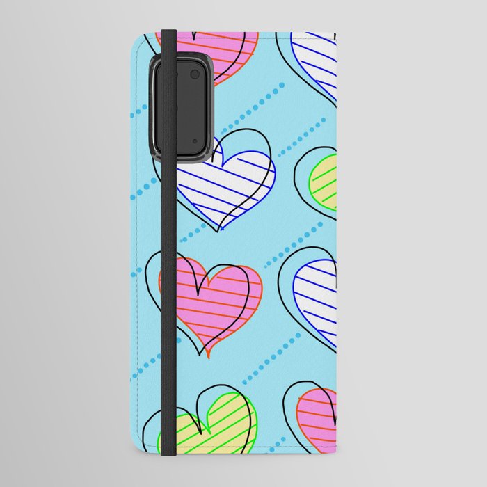 Colores hearts Android Wallet Case