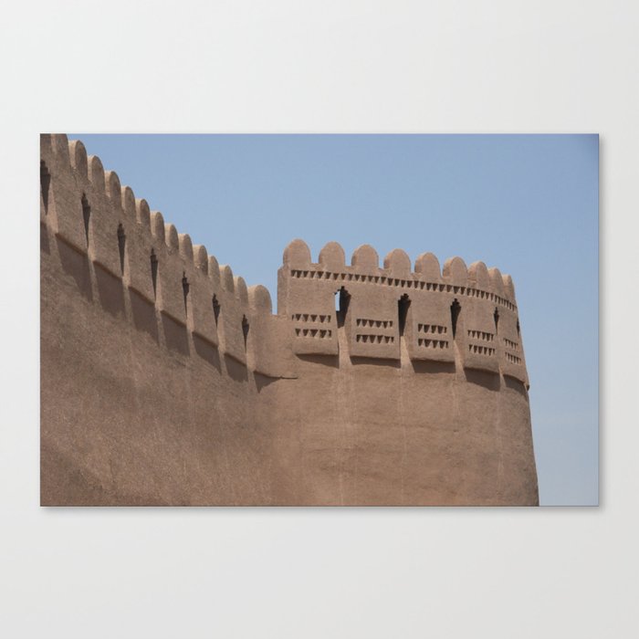 Tower Yazd Medieval City Walls, Persia, Iran Canvas Print