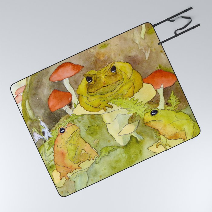 Toad Council Picnic Blanket