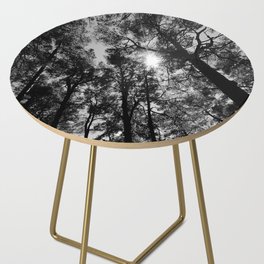 Dark Trees of the Scottish Highlands Side Table