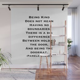 Be Kind Have Boundaries Quote Wall Mural