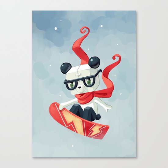 Snowboarding Canvas Print