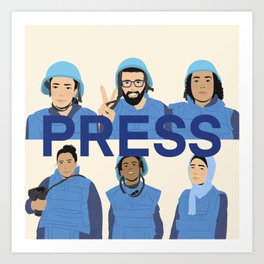 Press Heroes of Palestine Art Print