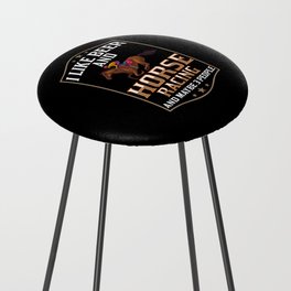 Horse Racing Race Track Number Derby Counter Stool
