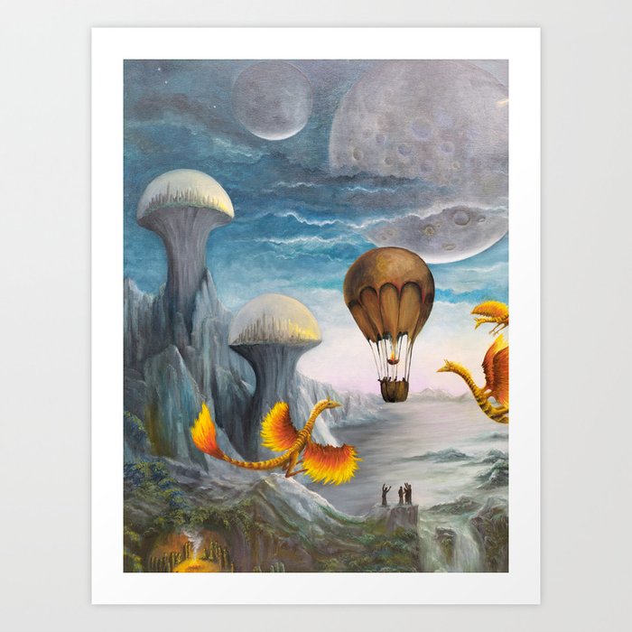 Artwork ref 283951 a Gregory Pyra Piro oil painting surrealism & landscape Art Print