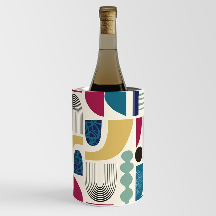 Mid Century pattern 002 Wine Chiller