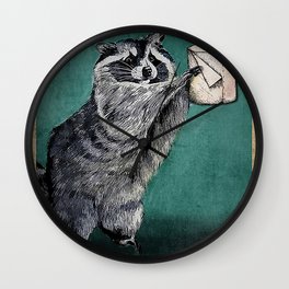 Your butt napkins my lord raccoon Wall Clock