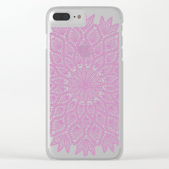 Delicate Pink Clear iPhone Case