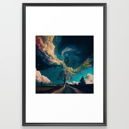 Wall Art - Mighty clouds abstract digital Framed Art Print