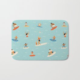 Surfing kids Bath Mat