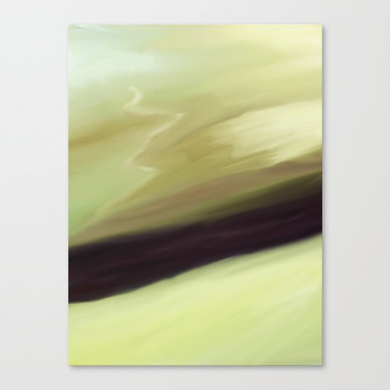 Waiting in the mist Canvas Print