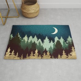Star Forest Reflection Area & Throw Rug