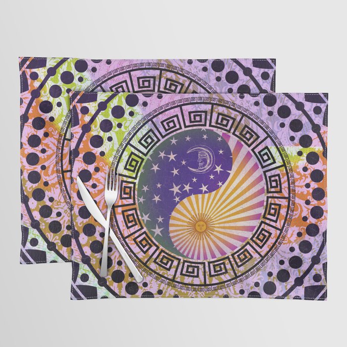 Sun Moon & Stars Yin Yang Bohemian Hippie Festival Spiritual Zen Mantra