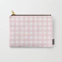 Pastel pink gingham pattern Carry-All Pouch
