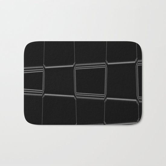 Minimalist Black & White Bath Mat
