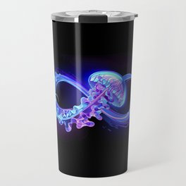 Infinity with Glowing Jellyfish Travel Mug