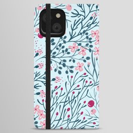 Pink Berry Jungle iPhone Wallet Case