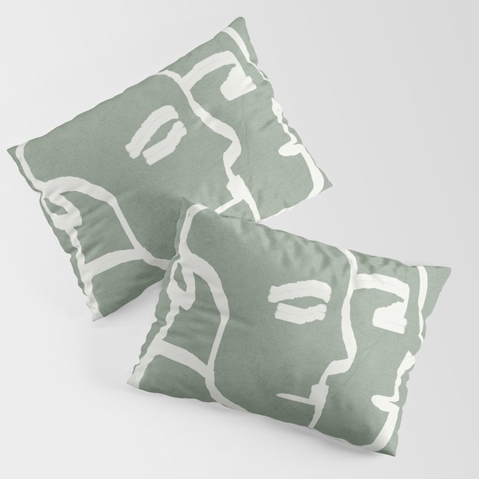 Abstract Statues Pillow Sham