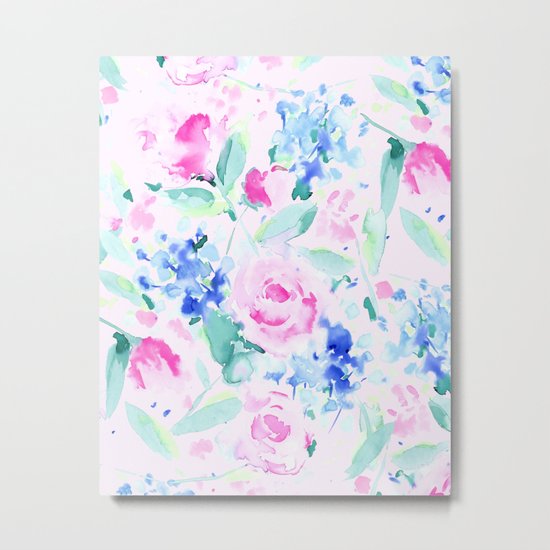 Scattered Lovers Pink Metal Print