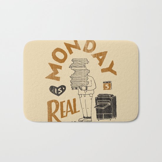 Monday is Real Bath Mat