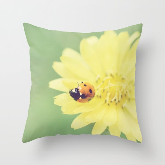 A Flower for My Lady Throw Pillow