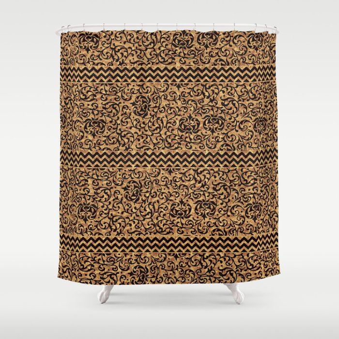 Golden Renaissance Damask Shower Curtain By Antiqueimages Society6 Golden Renaissance Damask Shower Curtain