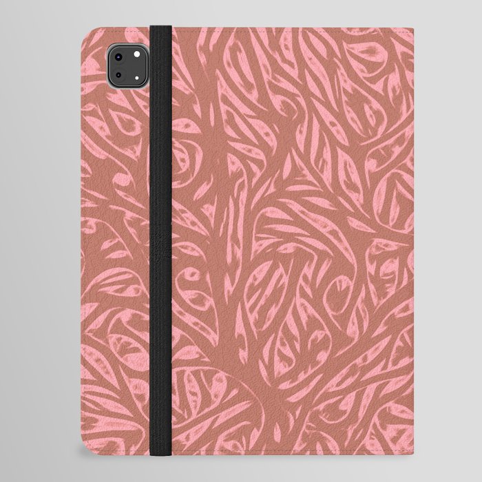 Summer Earth Color Saffron - Abstract Botanical Nature Nude Tan Beige Peach Pink iPad Folio Case