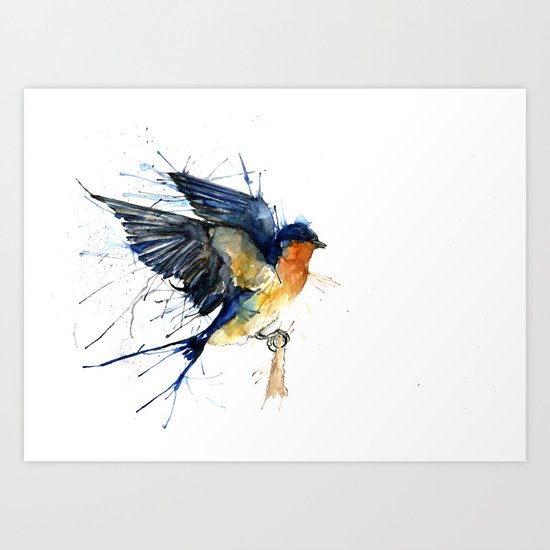 Swallow 3 Art Print
