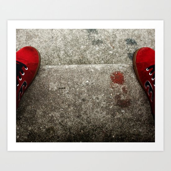 Red Shoes Art Print