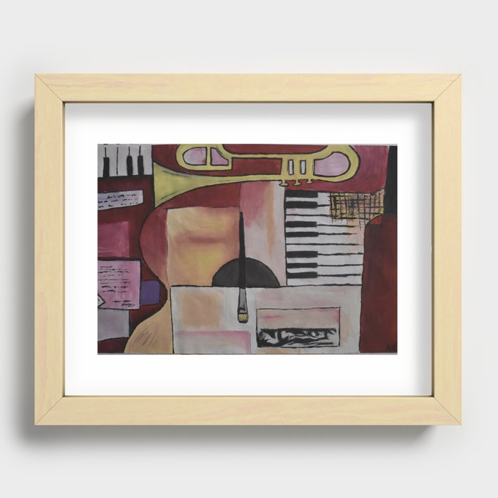 Fusing the arts Recessed Framed Print