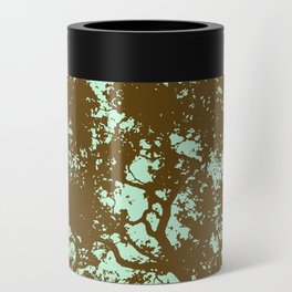 Mint and Brown Forest Can Cooler