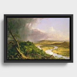 The Oxbow (Connecticut River near Northampton) by Thomas Cole Framed Canvas