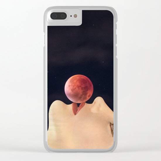 first kiss (to the moon) Clear iPhone Case