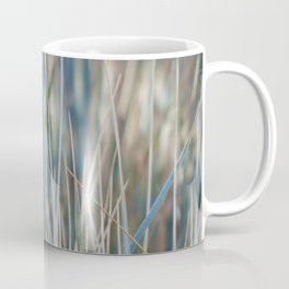Teal Blue Tall Grass - with sand beige Mug