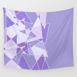 Futuristic Purple Wall of Tomorrow Wall Tapestry