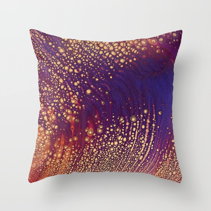Bejeweled River Throw Pillow