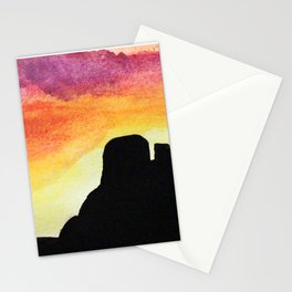 Silhouette Sunset Stationery Cards