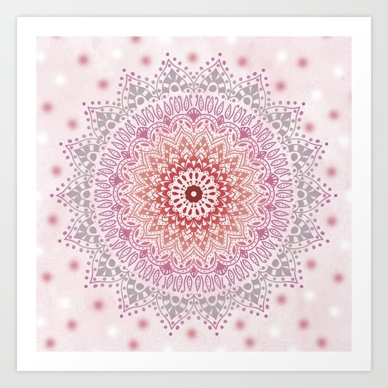 SUMMER MANDALA Art Print
