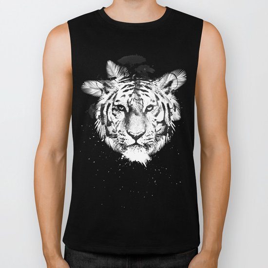 White Tiger Biker Tank