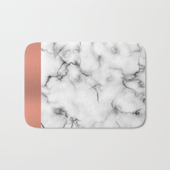 Marble & copper Bath Mat