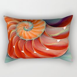 Nautilus Shell - Nature's Perfection by Sharon Cummings Rectangular Pillow