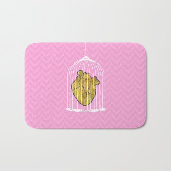 The Caged Heart Bath Mat