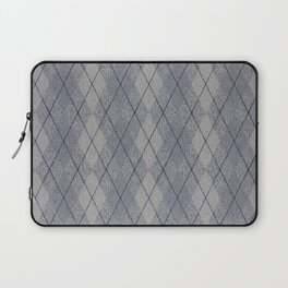 Grey Argyle Sweater Laptop Sleeve