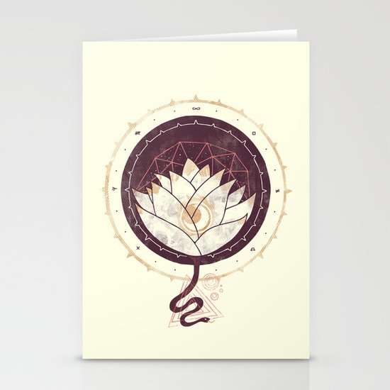 Lotus Stationery Cards