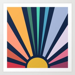 Rainbow Sunshine Art Print